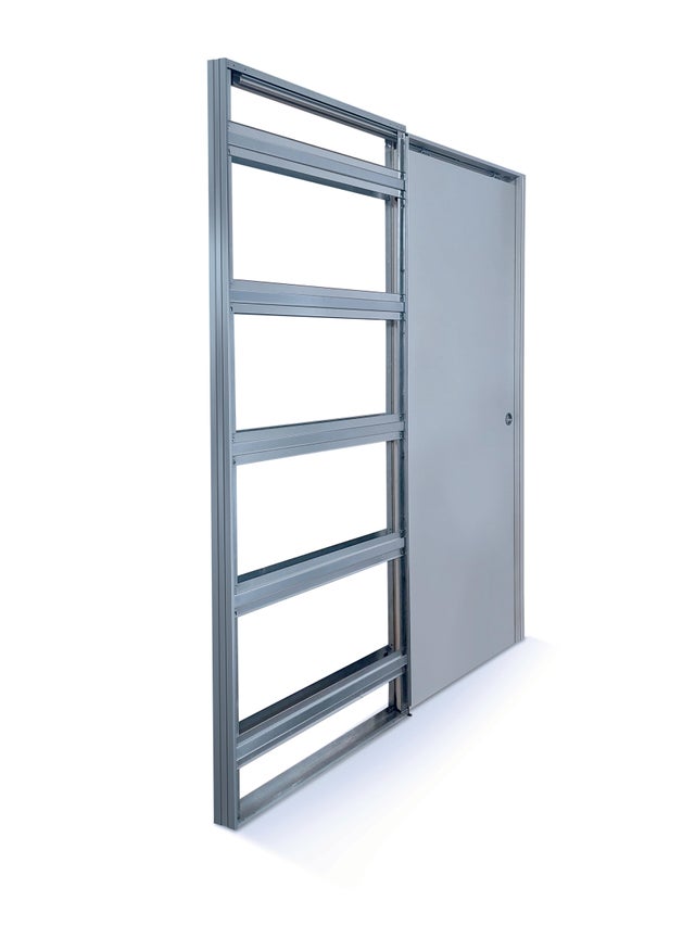 Casoneto puerta corredera para tabique de placa yeso de 9.5cm 70x203x100 cm