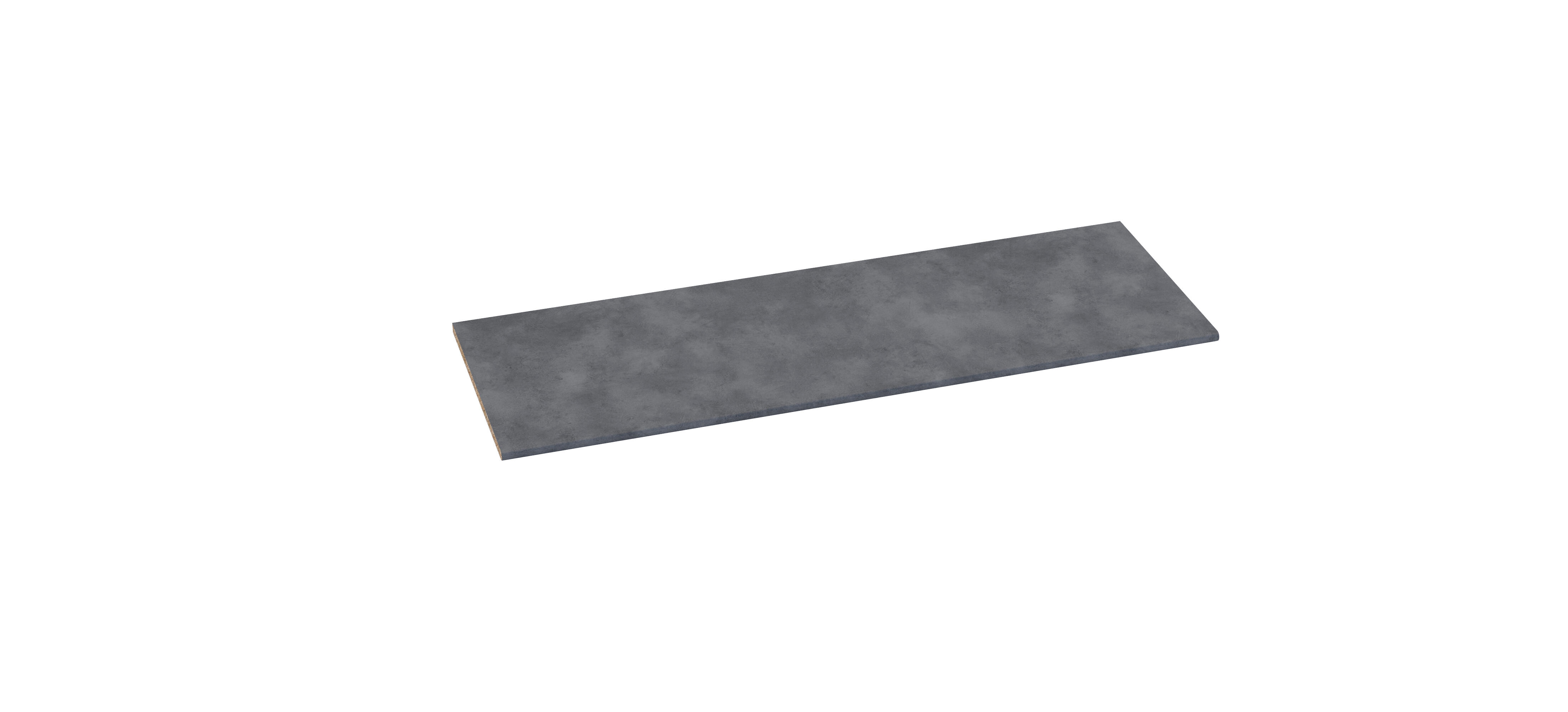 Encimera de cocina laminada cemento 180x63 cm espesor 28mm