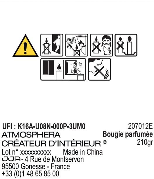 Bougie parfumée Floa, blanc 210g - 3