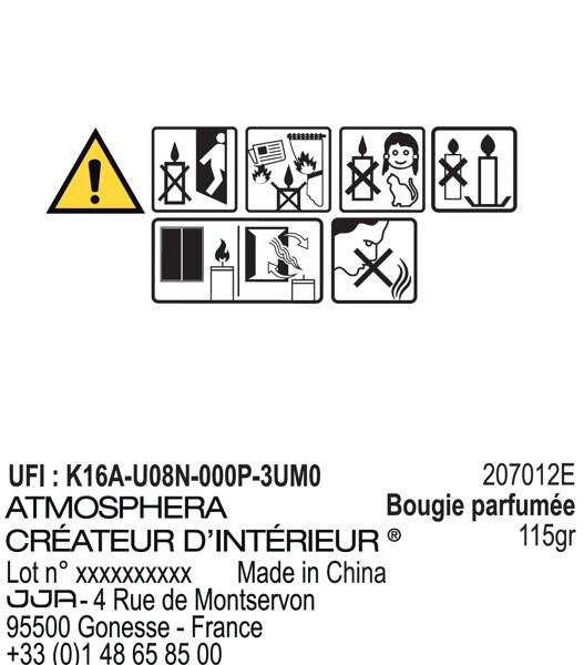 Bougie parfumée Floa, blanc 115g - 3