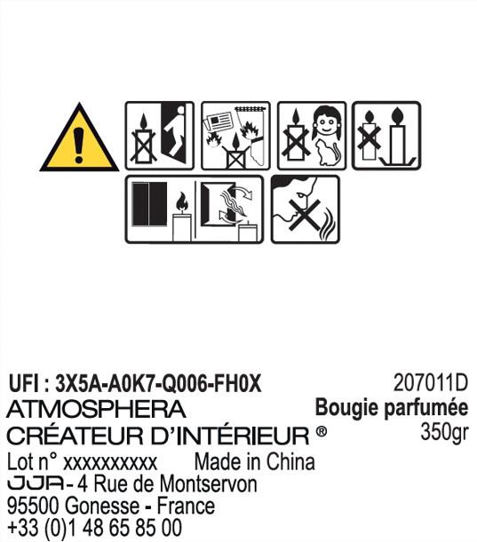 Bougie parfumée Floa, orange / cuivré 350g - 3