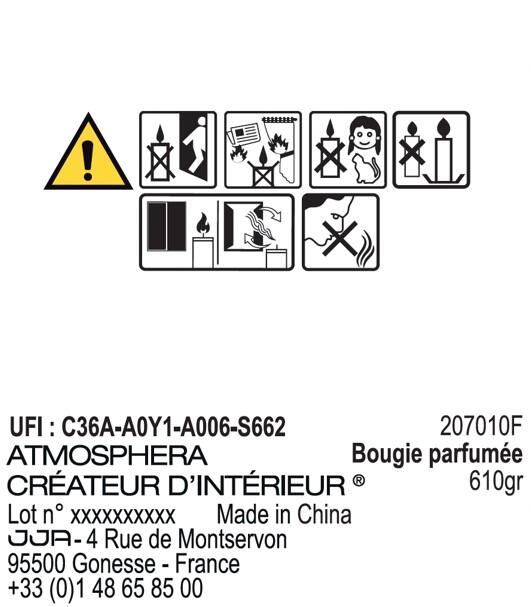 Bougie parfumée Floa, vert 610g - 3