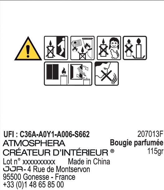 Bougie parfumée Floa, blanc 115g - 3