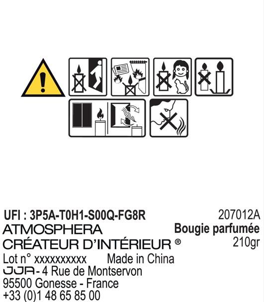 Bougie parfumée Floa, blanc 210g - 3