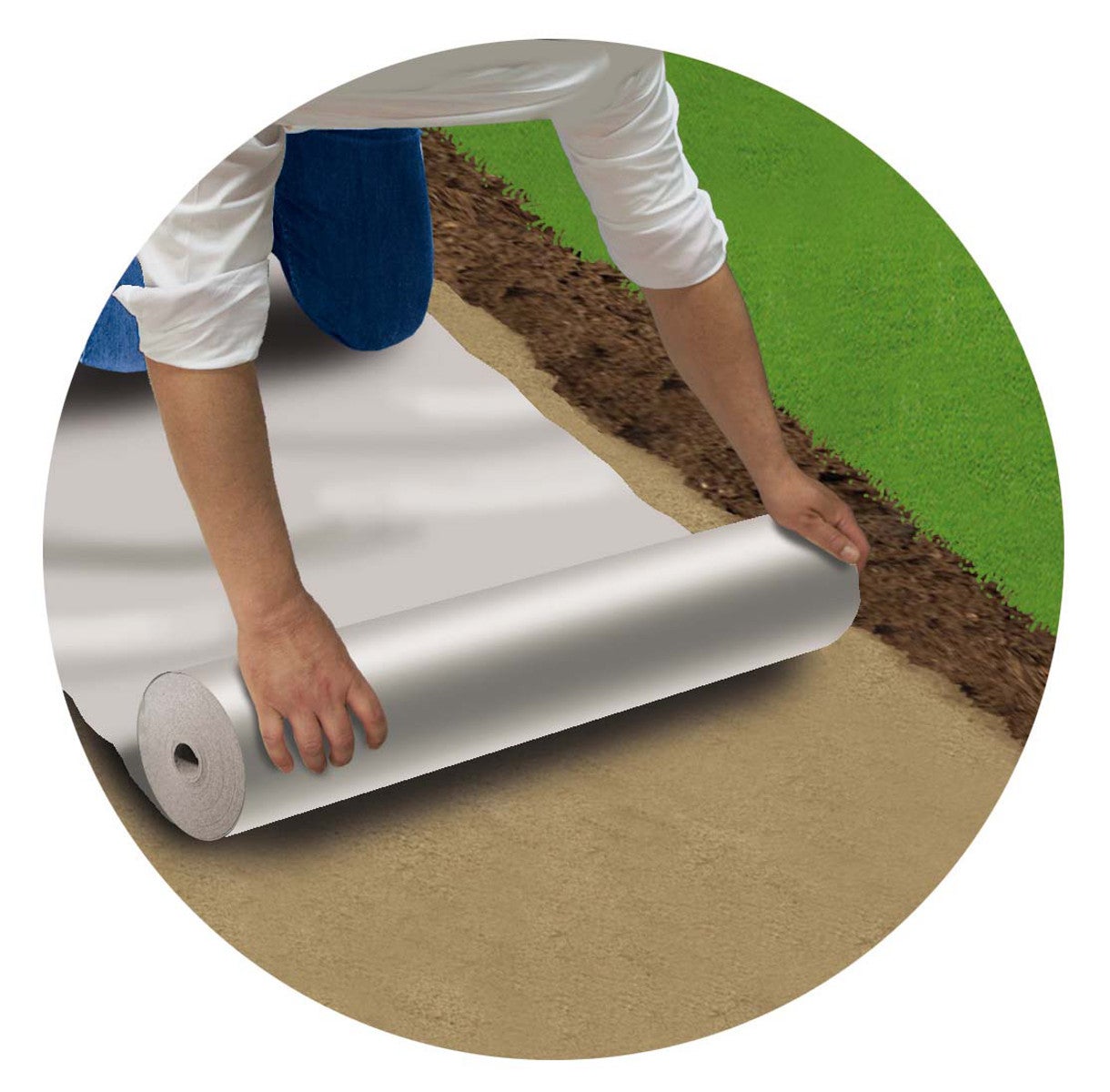 Rete per ponteggi ONDULINE Ondutex TNT 10 x 1 m 100 g/m² in polipropilene bianco - 6