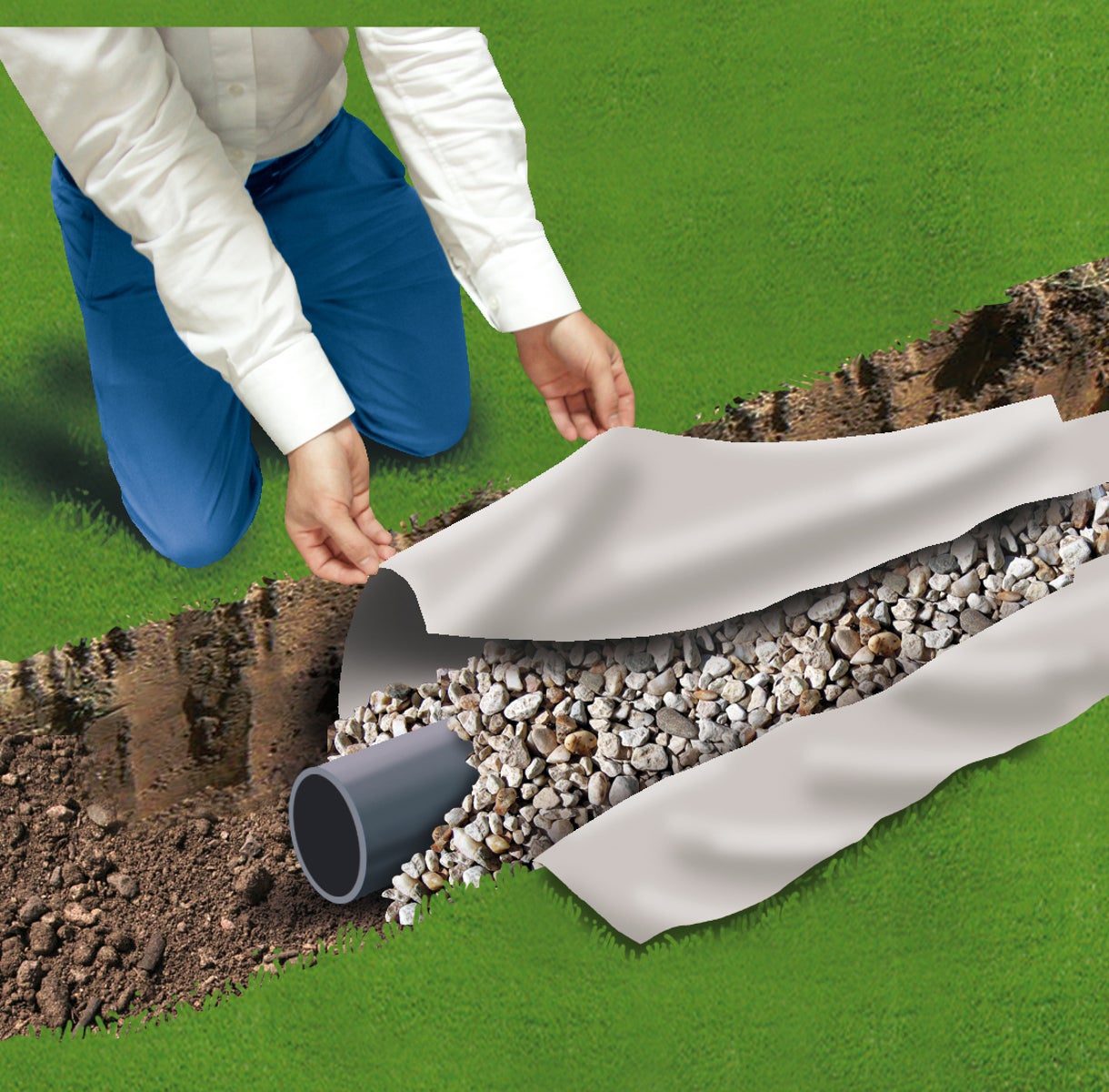 Rete per ponteggi ONDULINE Ondutex TNT 10 x 1 m 100 g/m² in polipropilene bianco - 5