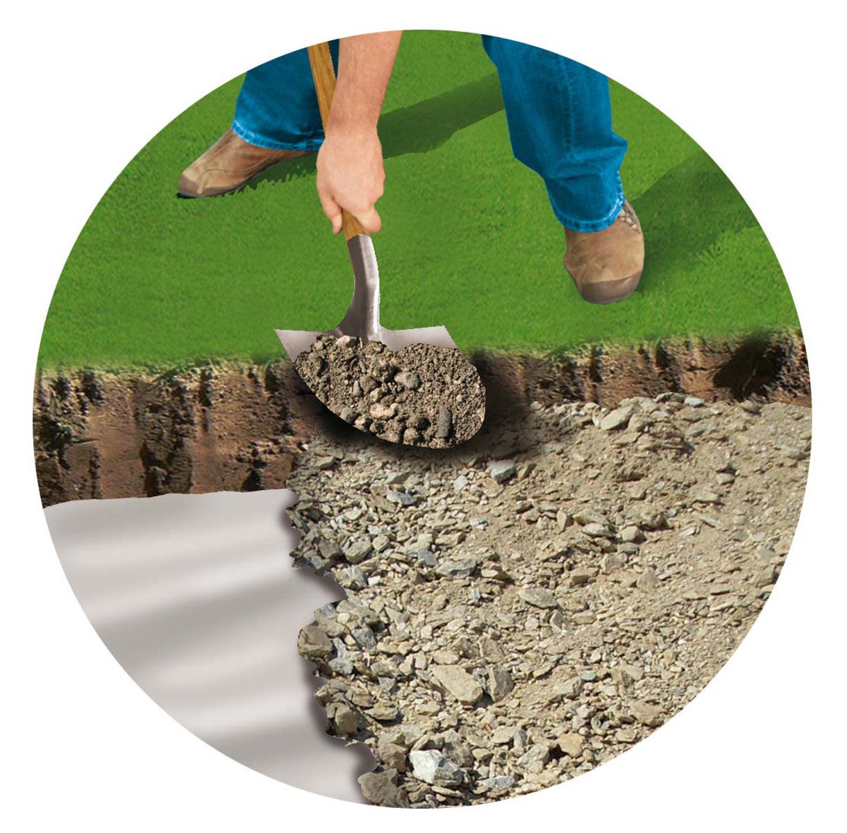 Rete per ponteggi ONDULINE Ondutex TNT 10 x 1 m 100 g/m² in polipropilene bianco - 3