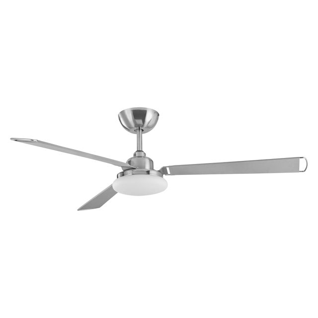 Ventilador de techo con luz motor DC Calima blanco/cromo 126 cm