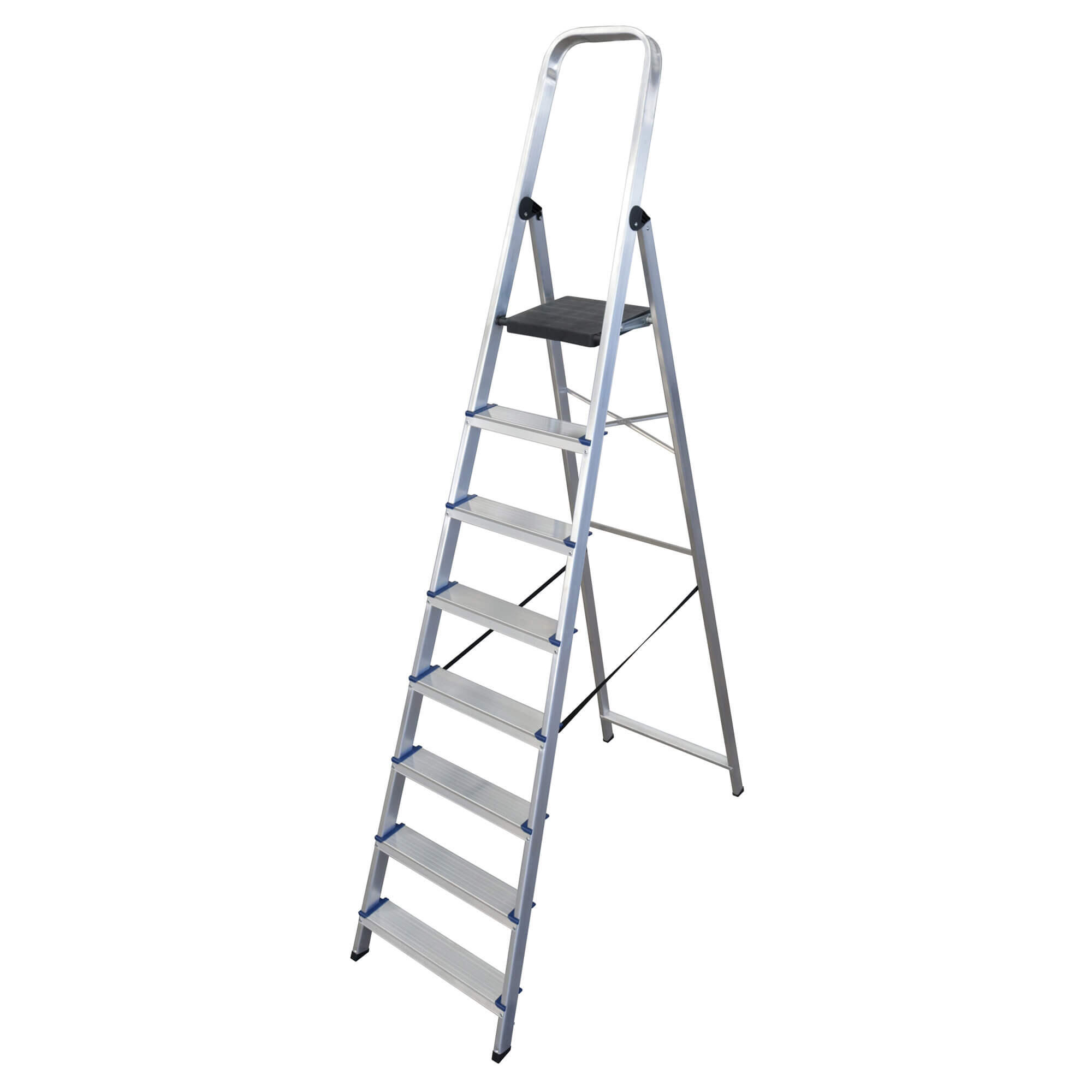 Escalera de uso doméstico de aluminio 8 peldaños
