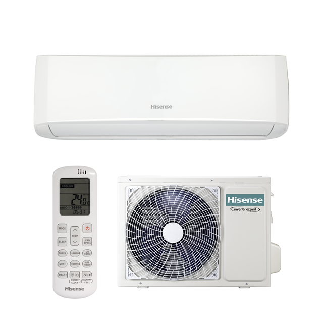 Condizionatore a muro monosplit inverter HISENSE HALO+ 9K classe raffreddamento A++, classe di riscaldamento A+, bianco