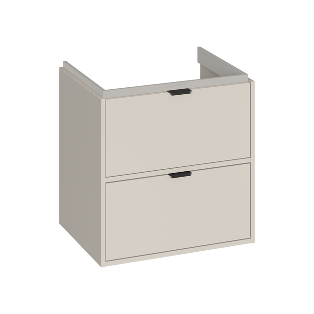 Szafka pod umywalkę wisząca Atrato 59.4x44.8x60.5 cm kaszmir Cersanit