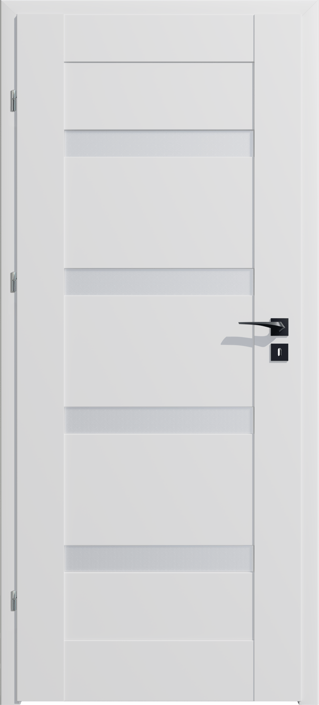 Drzwi wewnętrzne pokojowe Parma Białe 80 Lewe Artens