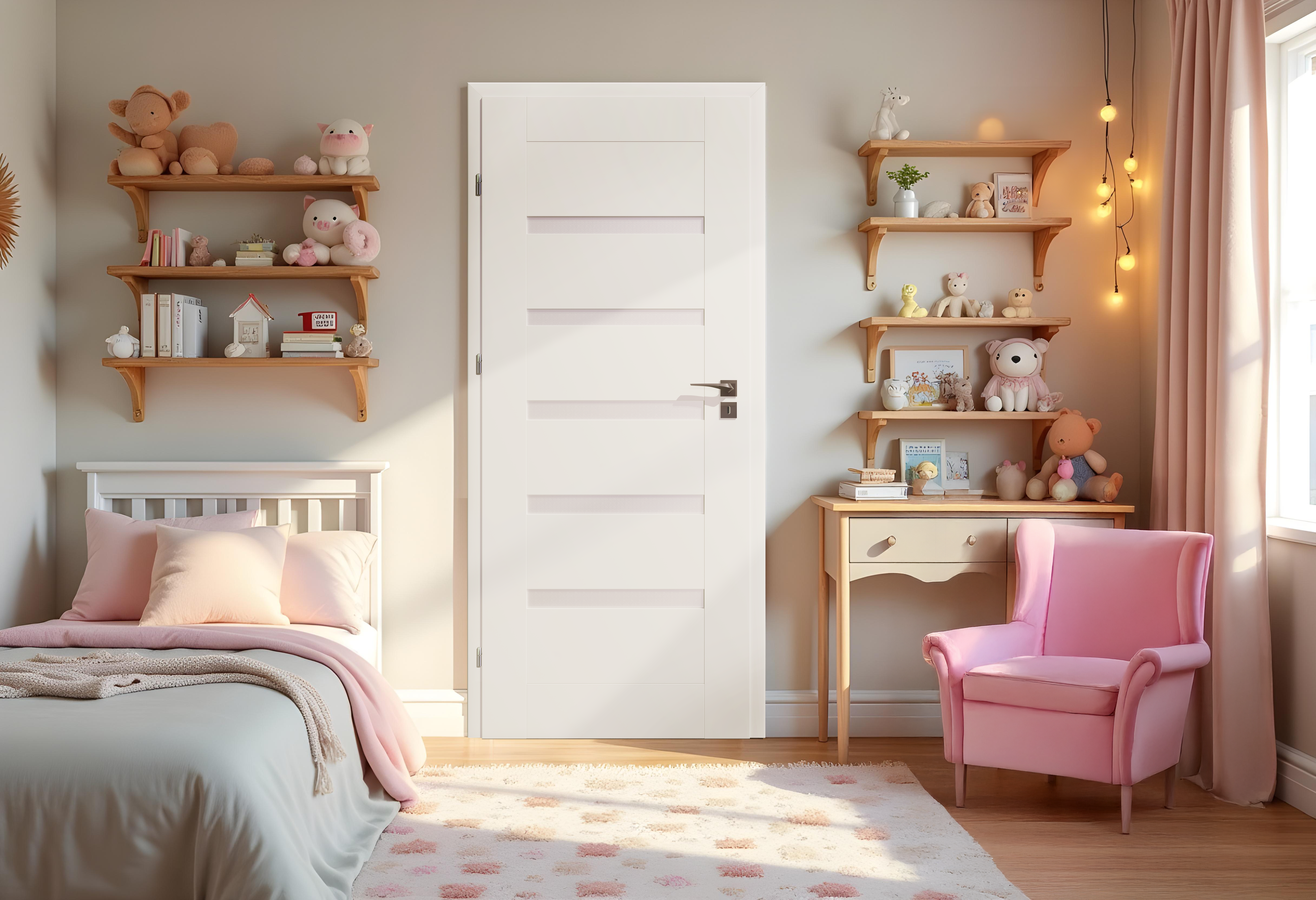 Drzwi wewnętrzne pokojowe Etna Białe 70 Lewe Artens - 2