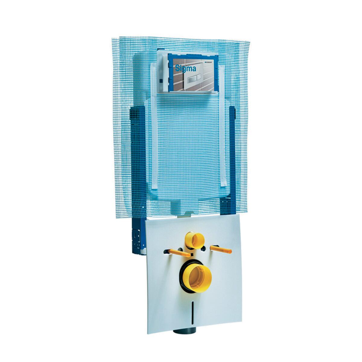 Cassetta wc a incasso GEBERIT GBR110.790.00 pulsante doppio comando 9 L - 2