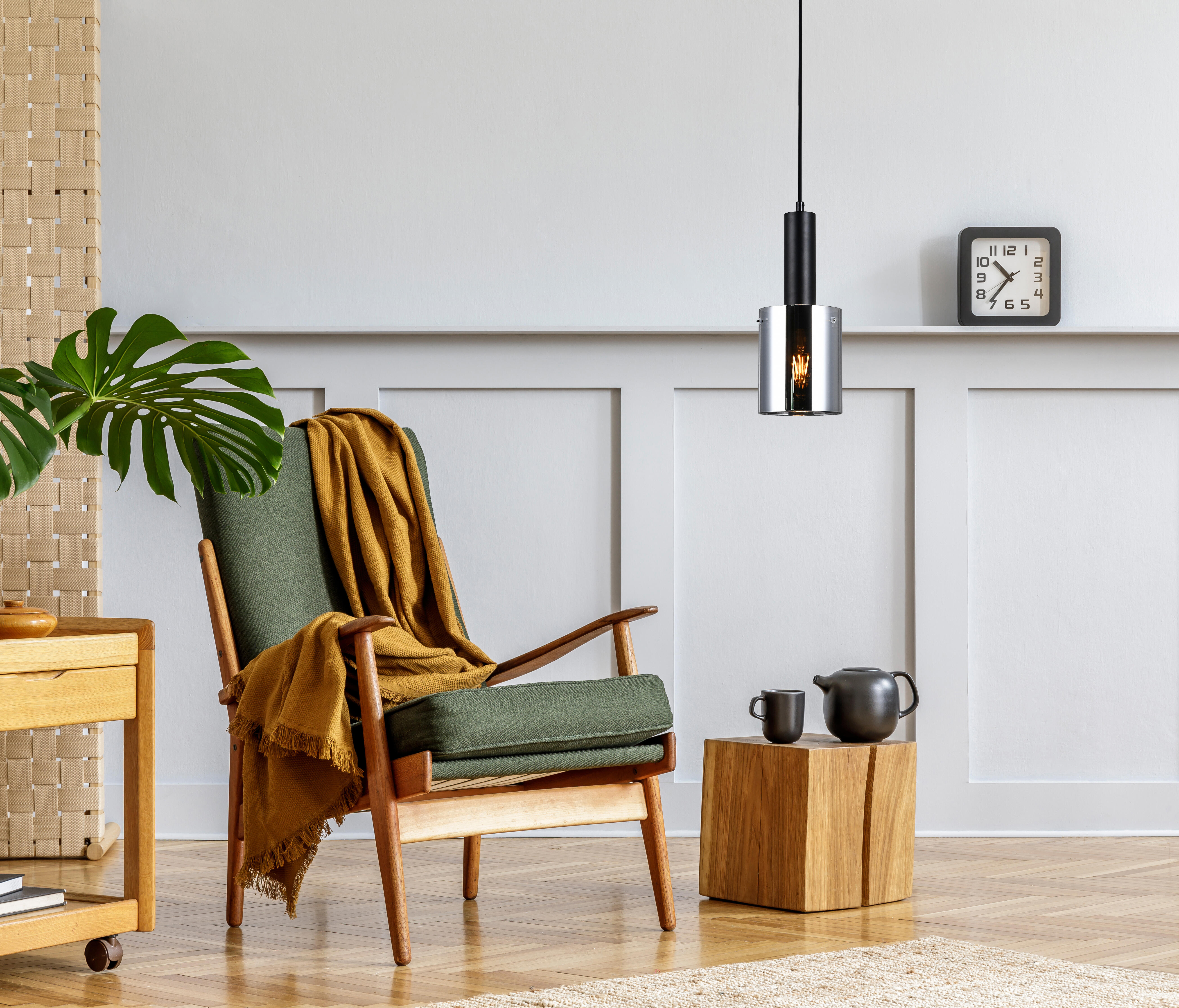 Lampa wisząca Sardo czarna E27 Italux - 2