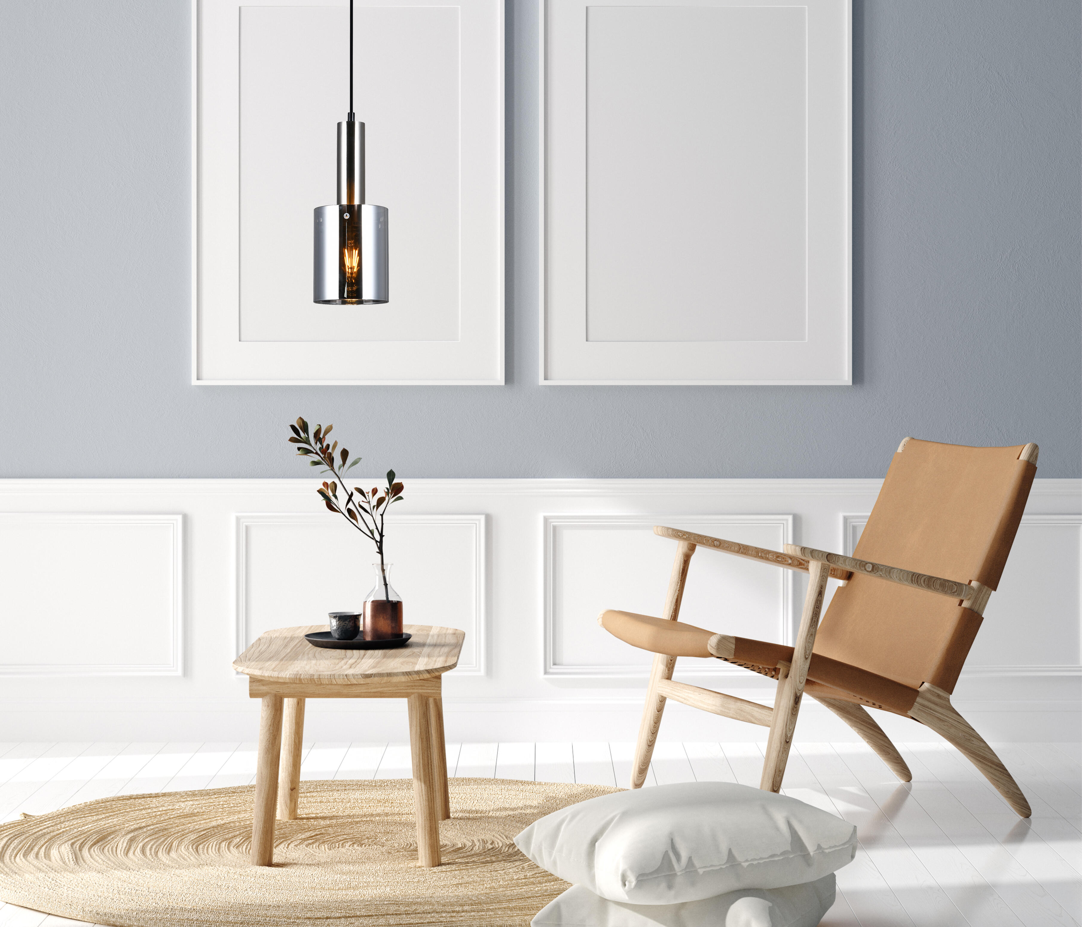 Lampa wisząca Sardo nikiel E27 Italux - 2