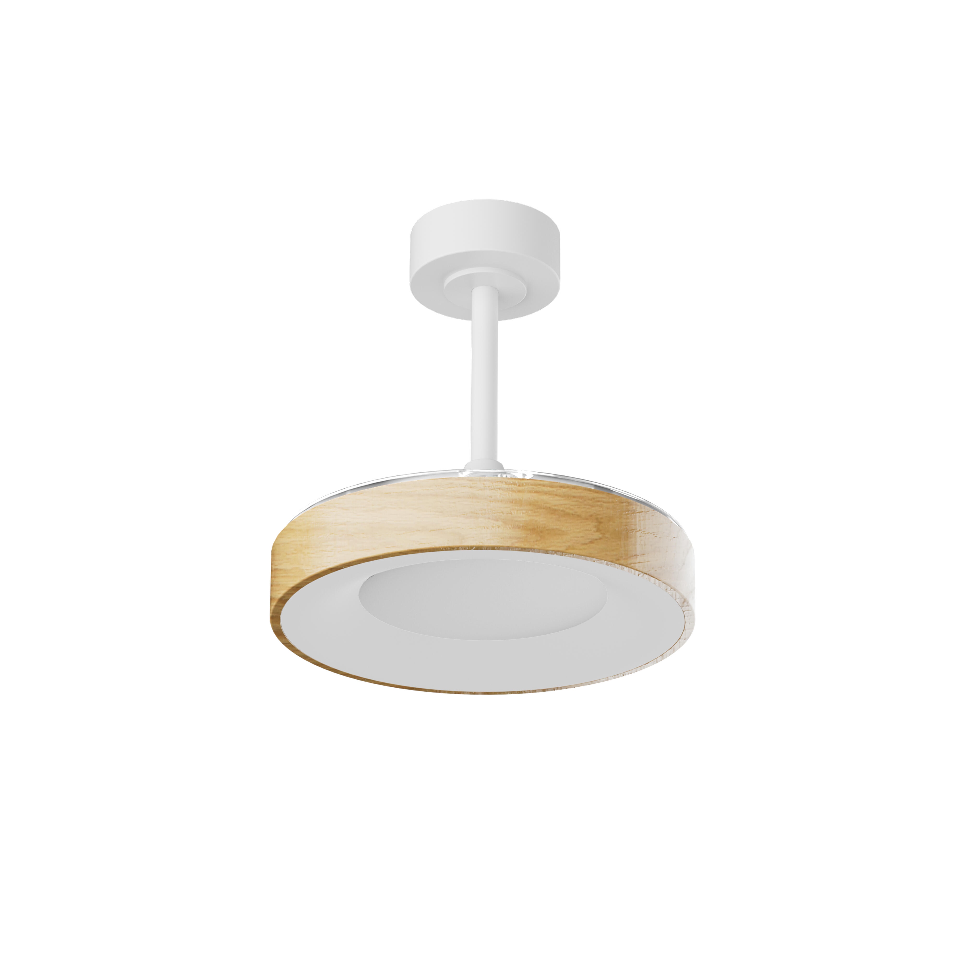 Ventilador de techo con luz silencioso DC 25W con mando ø91 cm Niseko MANTRA marrón luz CCT 3 aspas retráctiles tipo lámpara| 8 velocidades| modo verano/invierno| brisa| recomendado para <13m² - 2