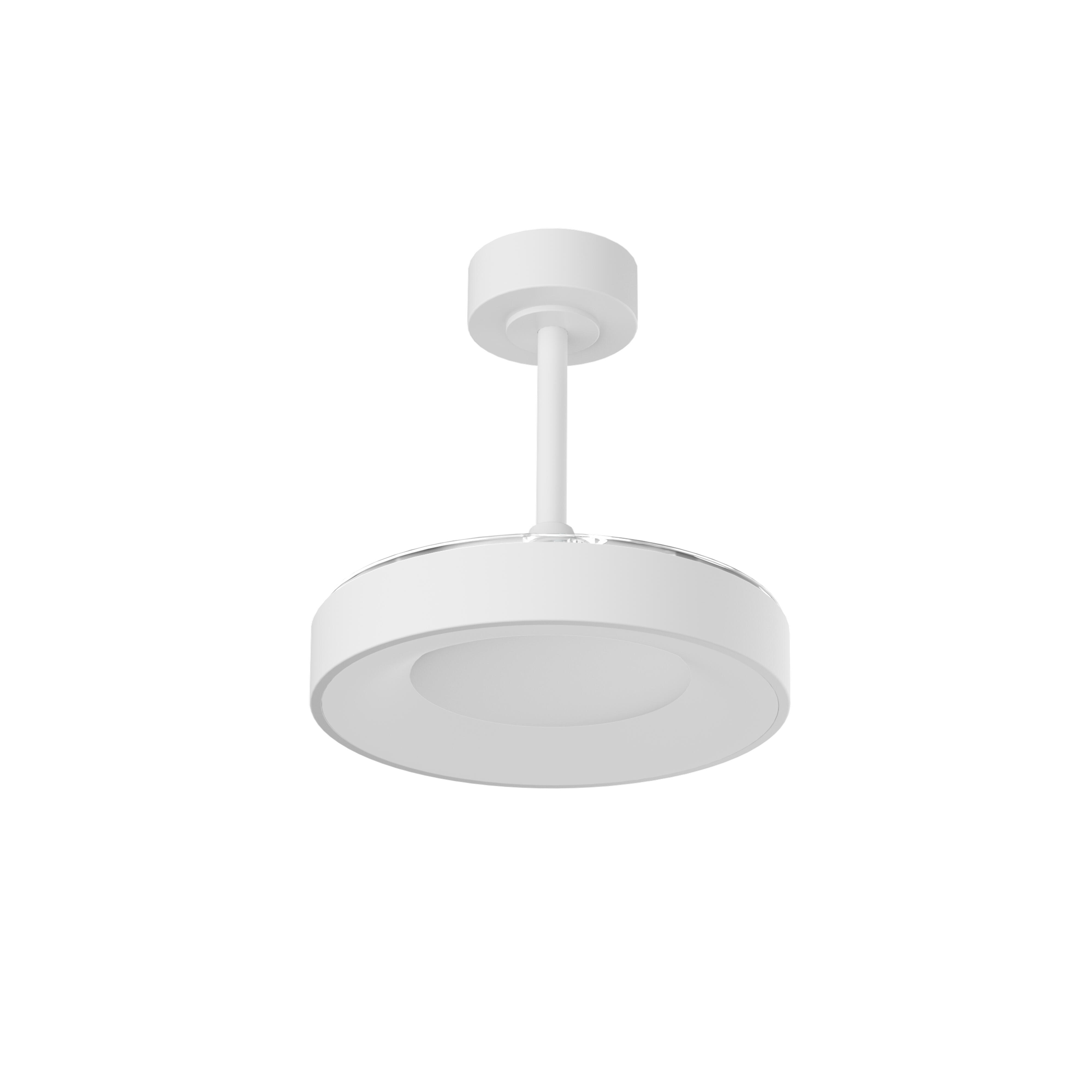 Ventilador de techo con luz silencioso DC 25W con mando ø91 cm Niseko MANTRA blanco luz CCT 3 aspas retráctiles tipo lámpara| 8 velocidades| modo verano/invierno| brisa| recomendado para <13m² - 2