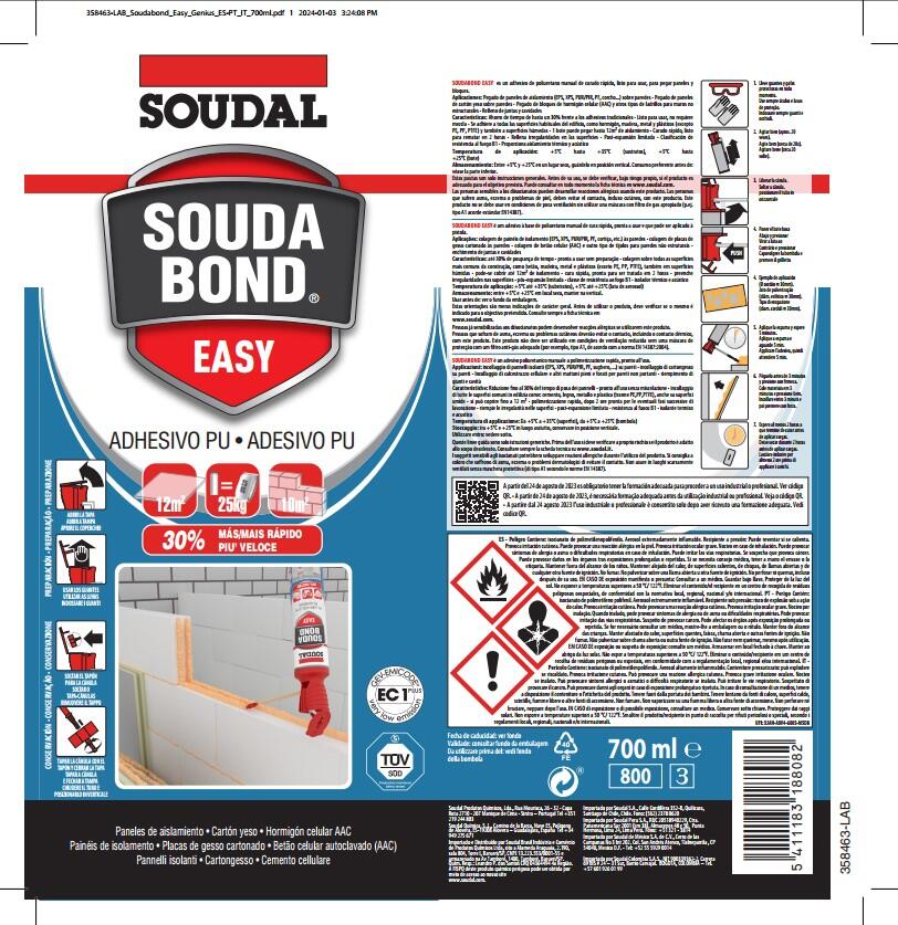 Cola em espuma 700ml Genius Gun Soudal - 6