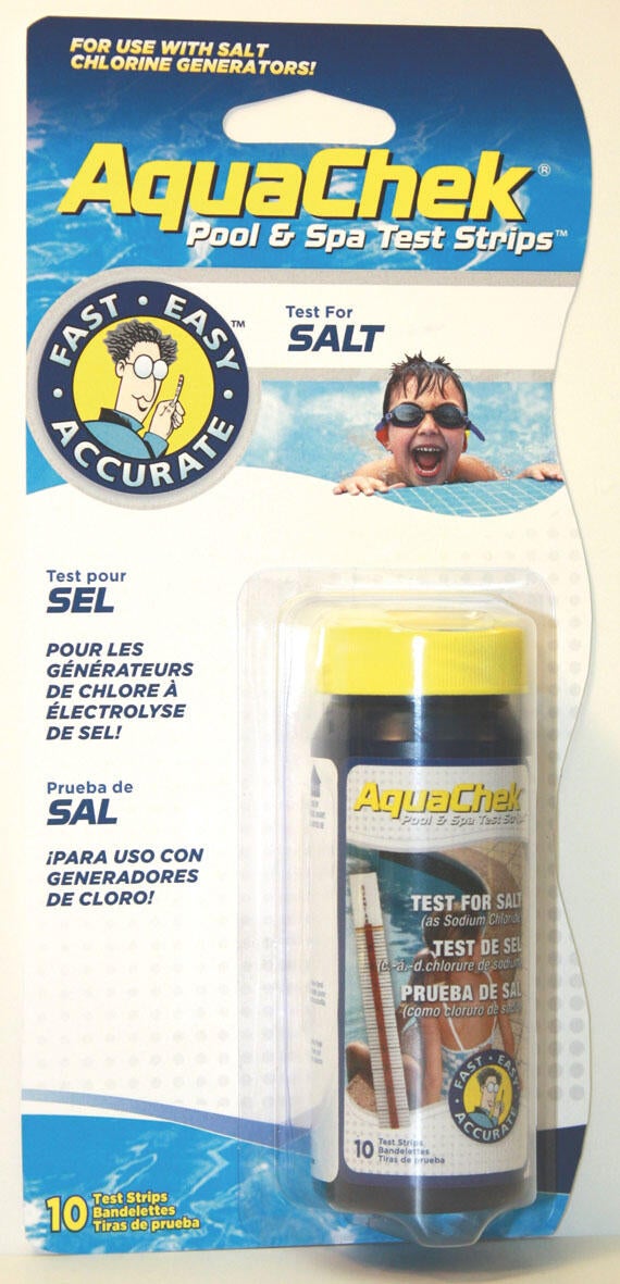 Languettes d'analyse piscine Aquacheck, Analyse du taux de sel - 2