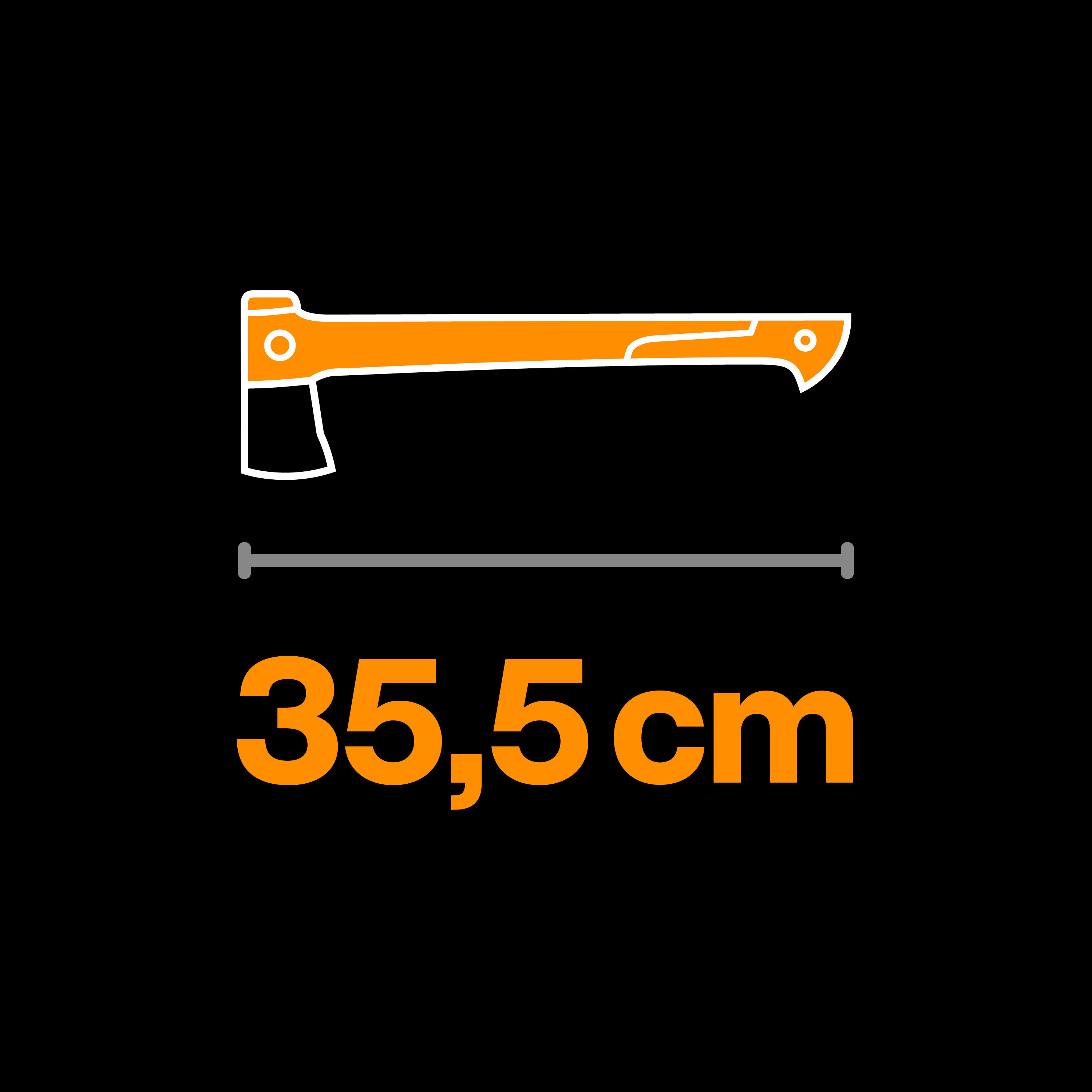 Siekiera Fiskars XS-X14 uniwersalna 0.8 kg 38.7 cm - 11