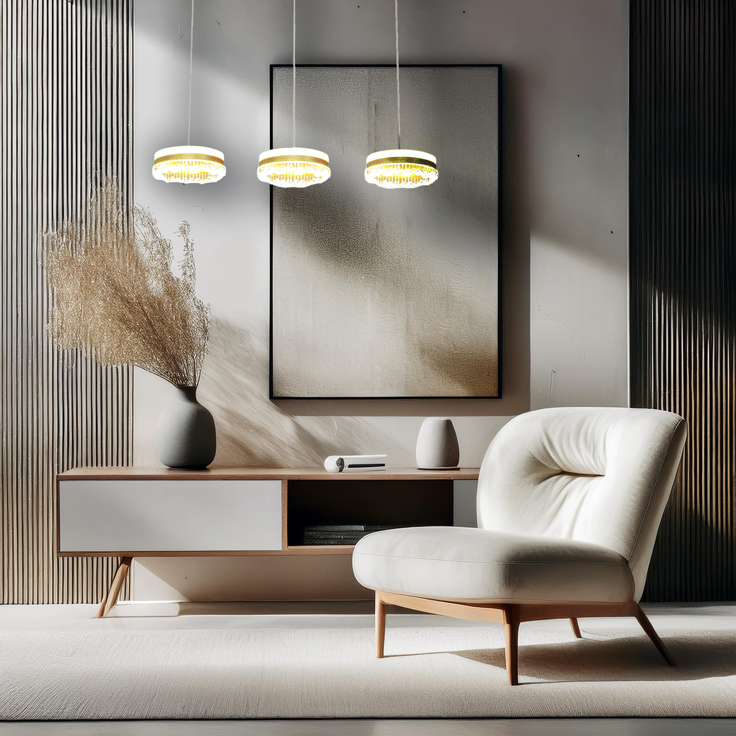 Lampa wisząca Preciosa złota 60 W LED Eko Light - 2