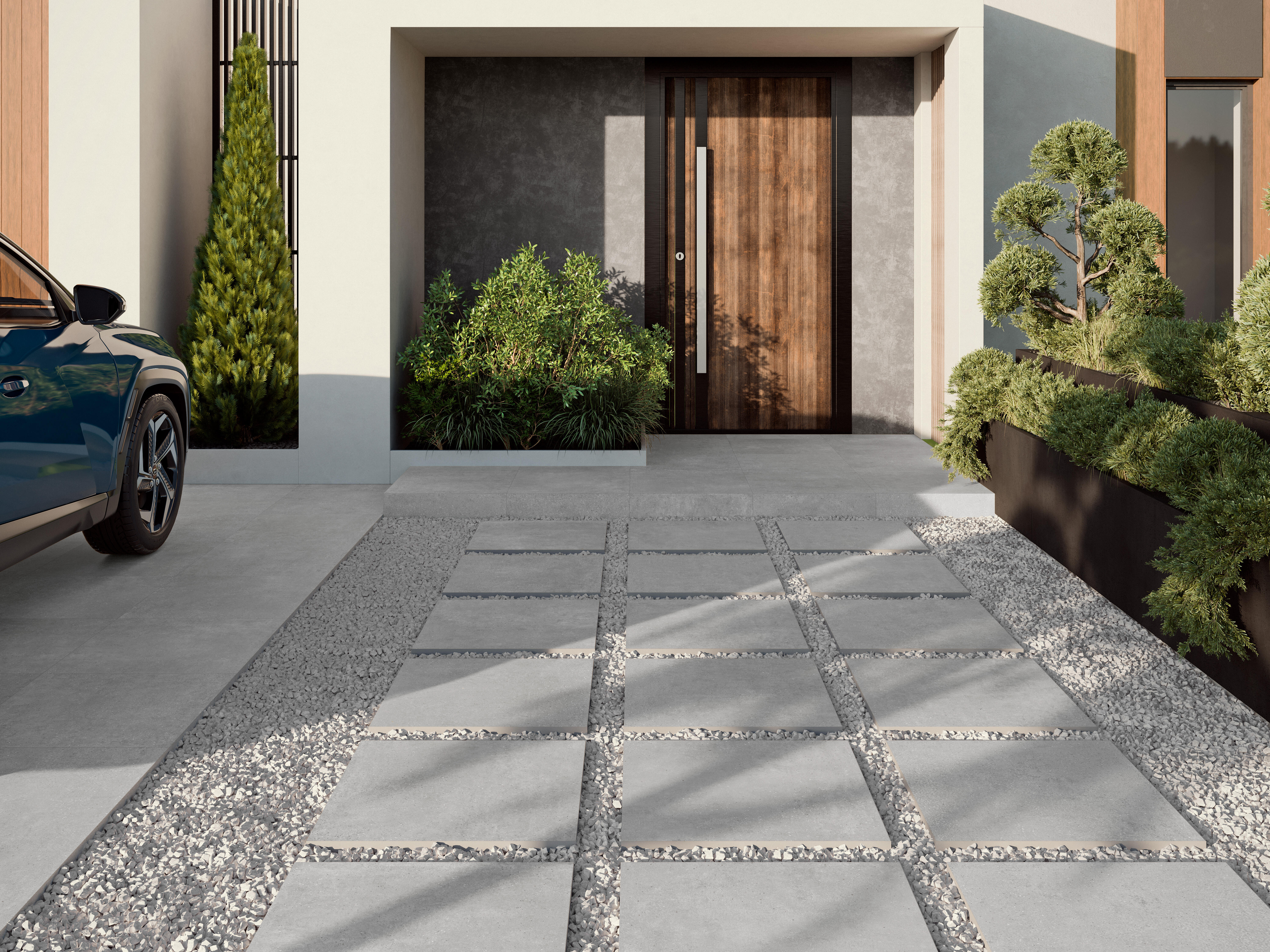 Suelo porcelánico norton efecto piedra gris 60x60 cm c3