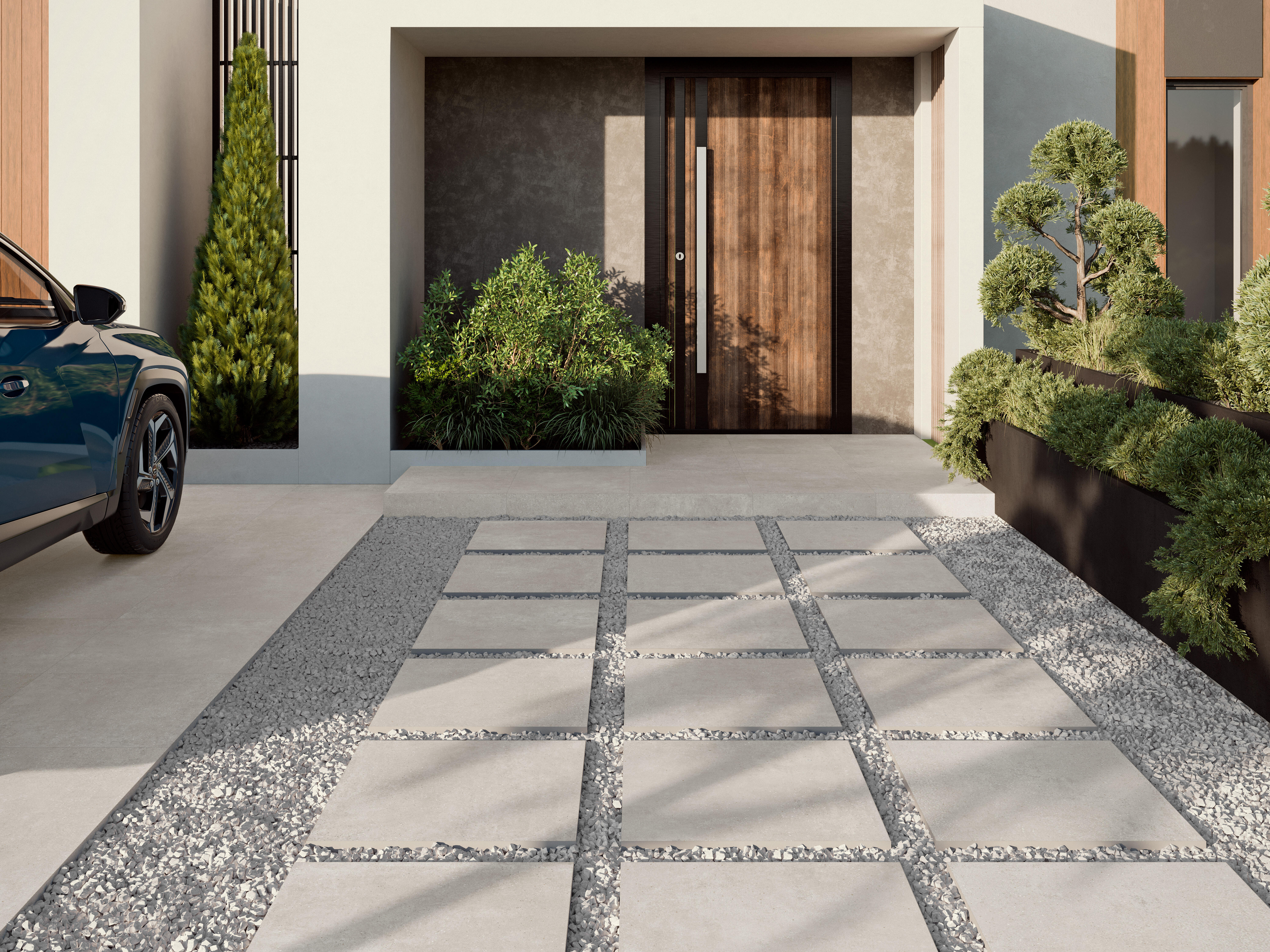 Suelo porcelánico storm efecto piedra crema 60x60 cm c3