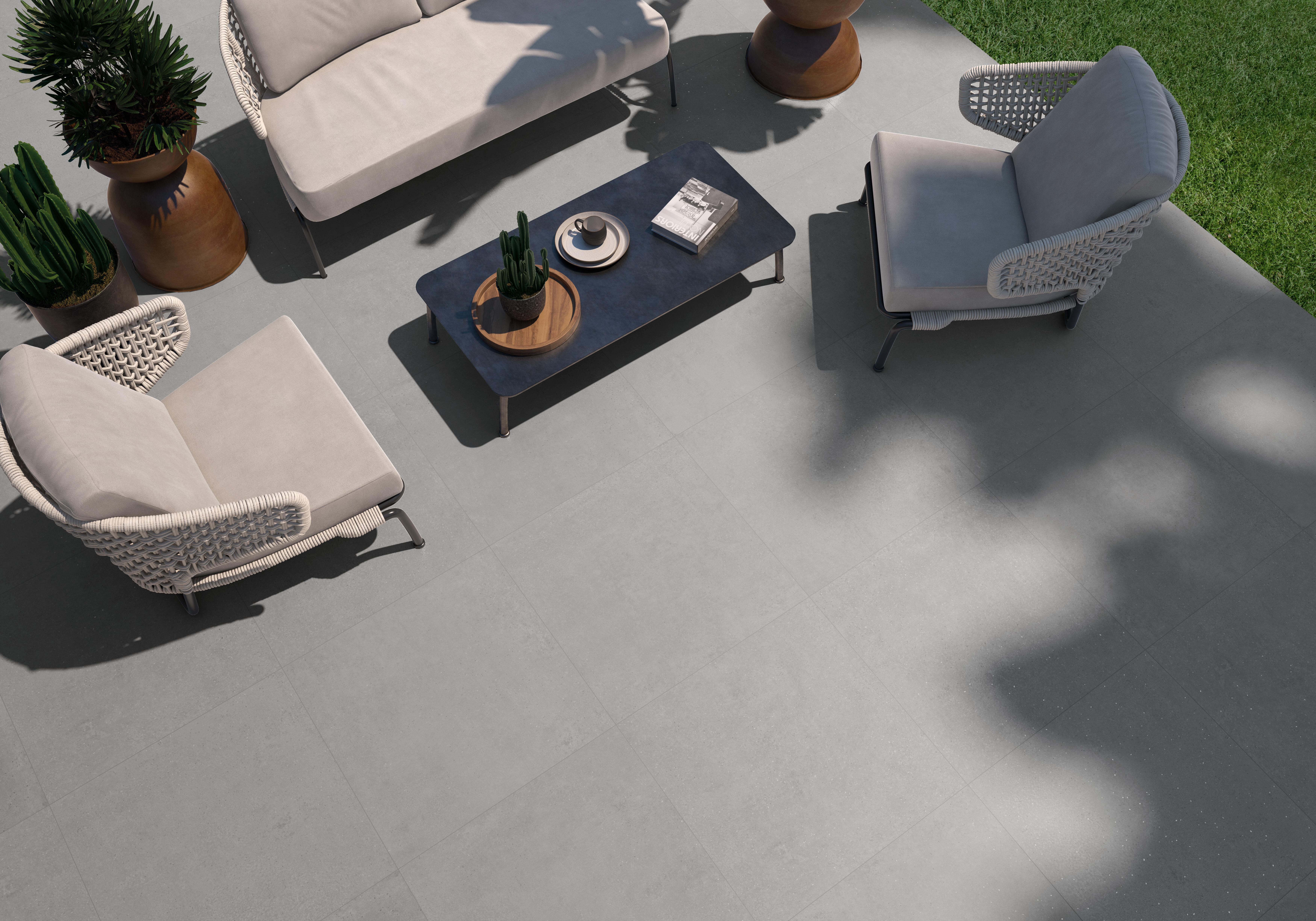 Suelo porcelánico norton efecto piedra gris 60x60 cm c3