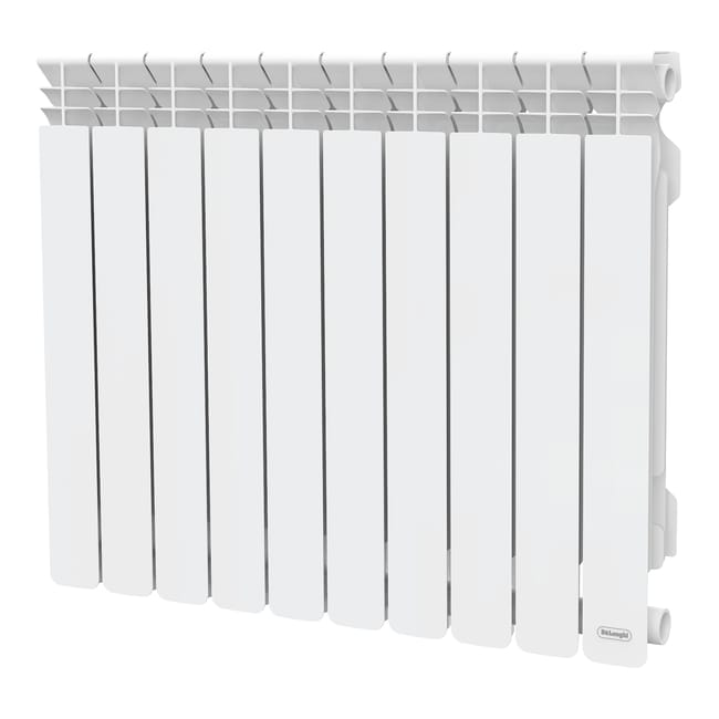 Leroymerlin Radiatore acqua calda DE'LONGHI MARVYS in alluminio 1 colonna 10 elementi interasse 600 mm bianco