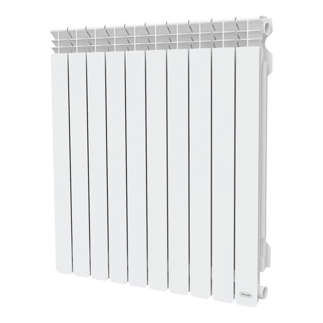 Termosifone in alluminio 1 colonna 10 elementi interasse 800 mm DE'LONGHI MARVYS bianco