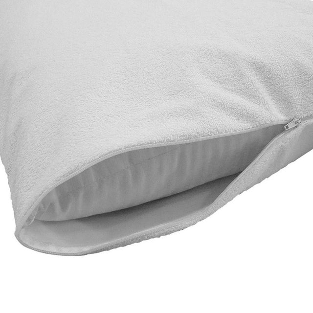 Funda de almohada de algodón 45x70 cm blanco