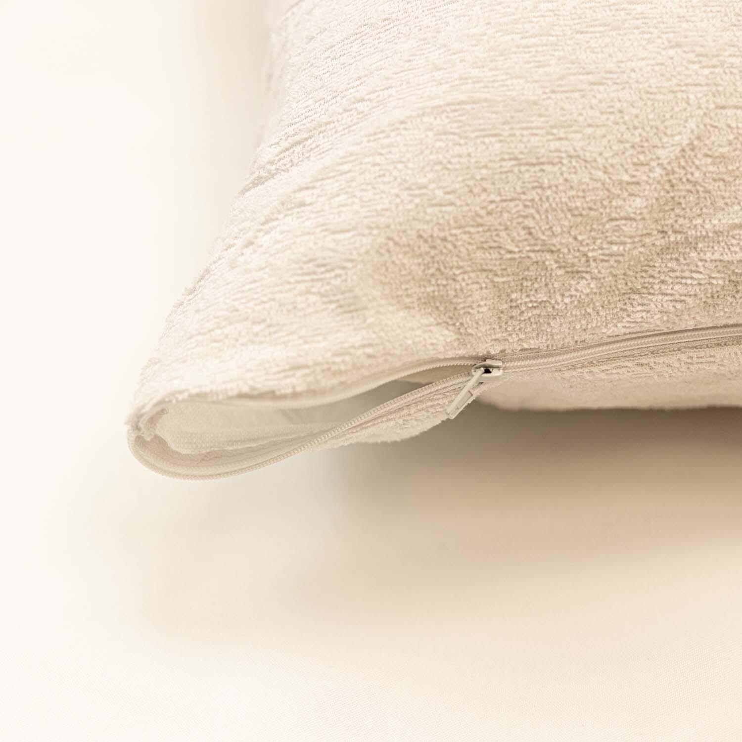 Funda de almohada de algodón 45x180 cm blanco - 2