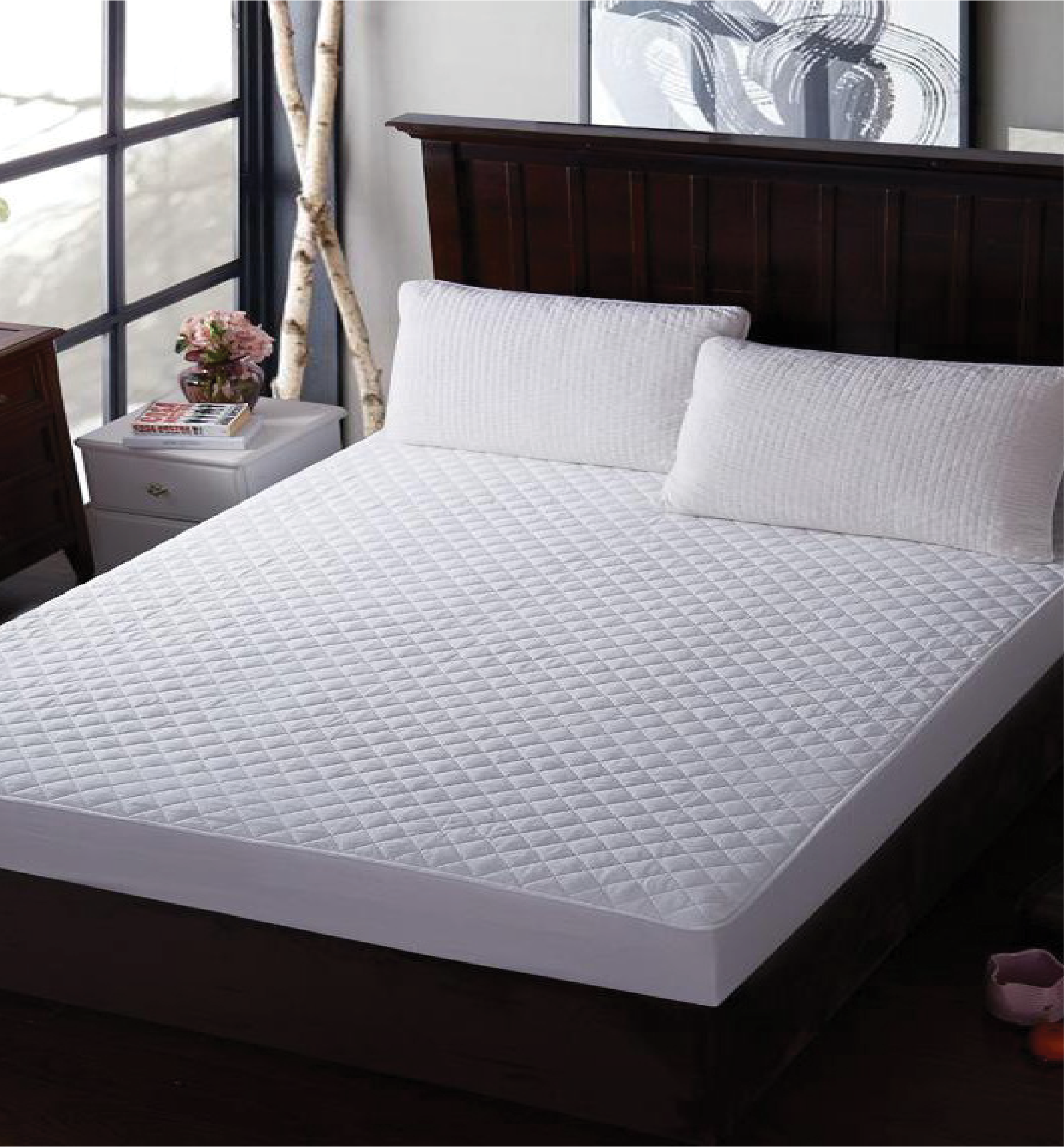 Funda de almohada acolchada 45x150 cm - 3