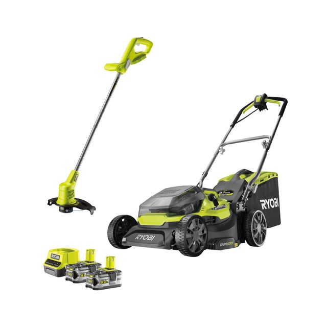 Pack tondeuse + coupe bordures 36V OLT1825M  - RY18LMH37LT25-250 RYOBI
