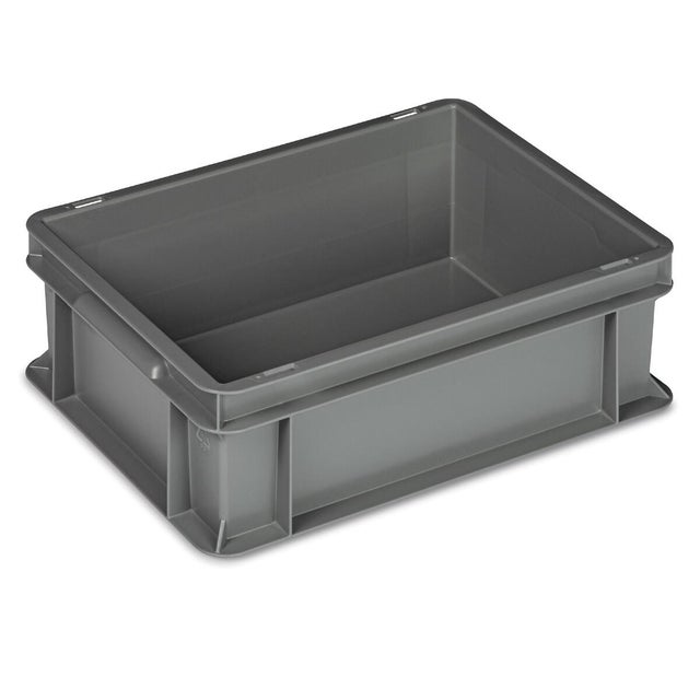 Cesta in polipropilene MOBIL PLASTIC Eurobox grigio P 30 x L 40 x H 13 cm
