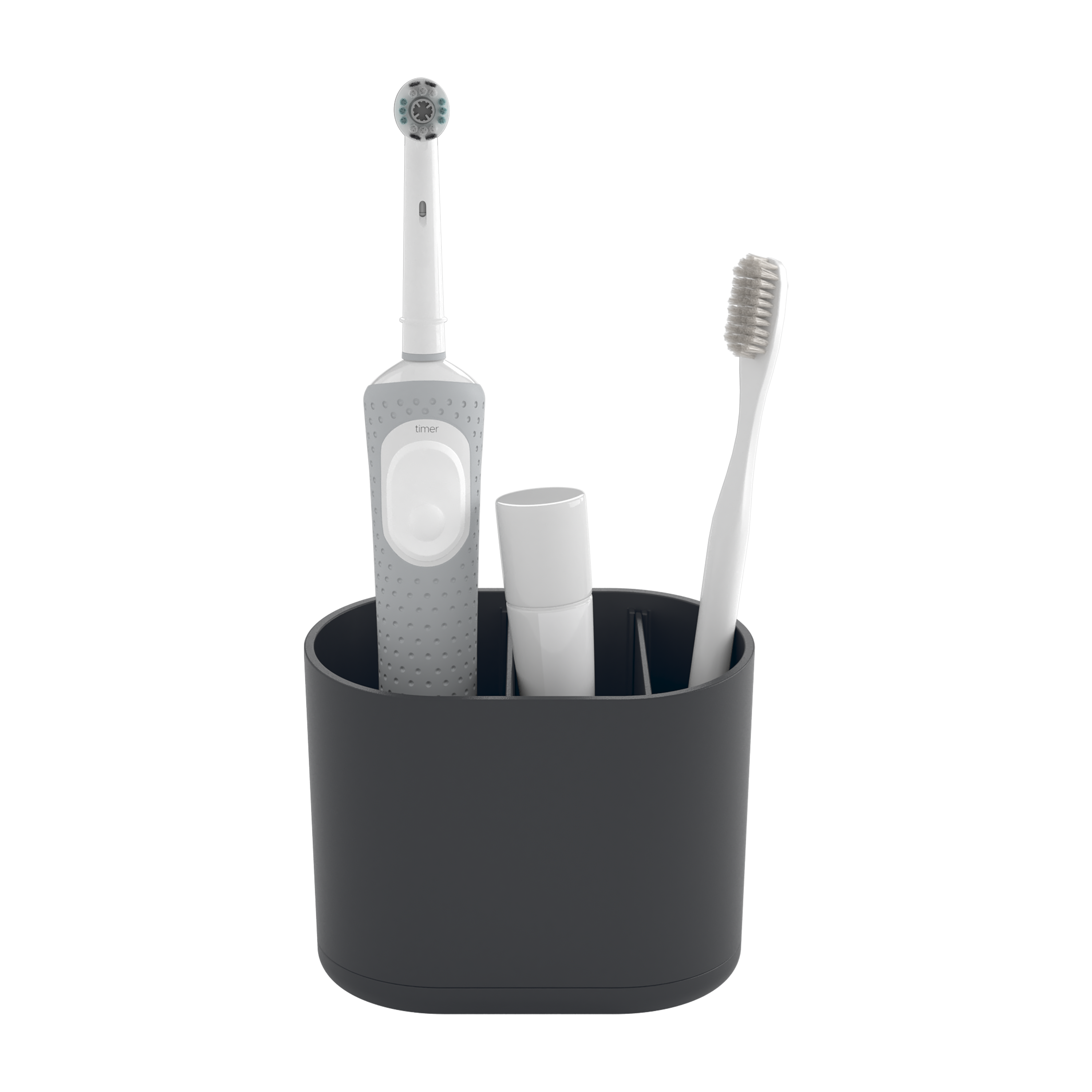 Portacepillos easy negro de abs