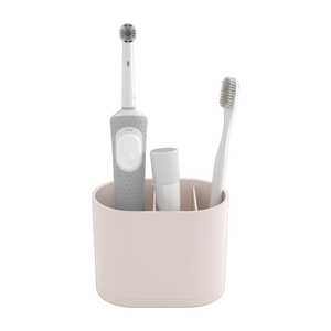Porte Brosse à Dent Bois 4 Compartiments - Support électrique Avec Drainage
