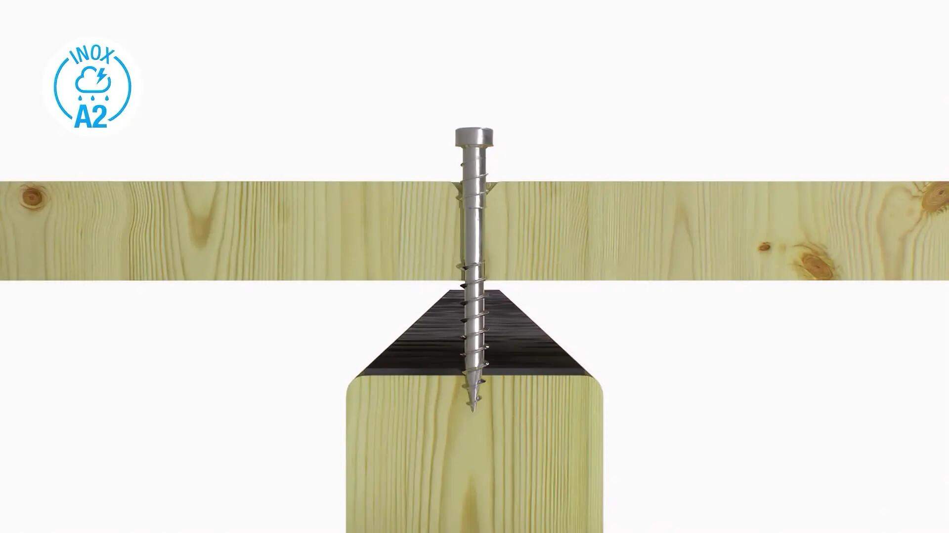 100 vis acier inoxydable tête cylindrique torx STANDERS, A2 Ø5 x L.50 mm +Embout - 2