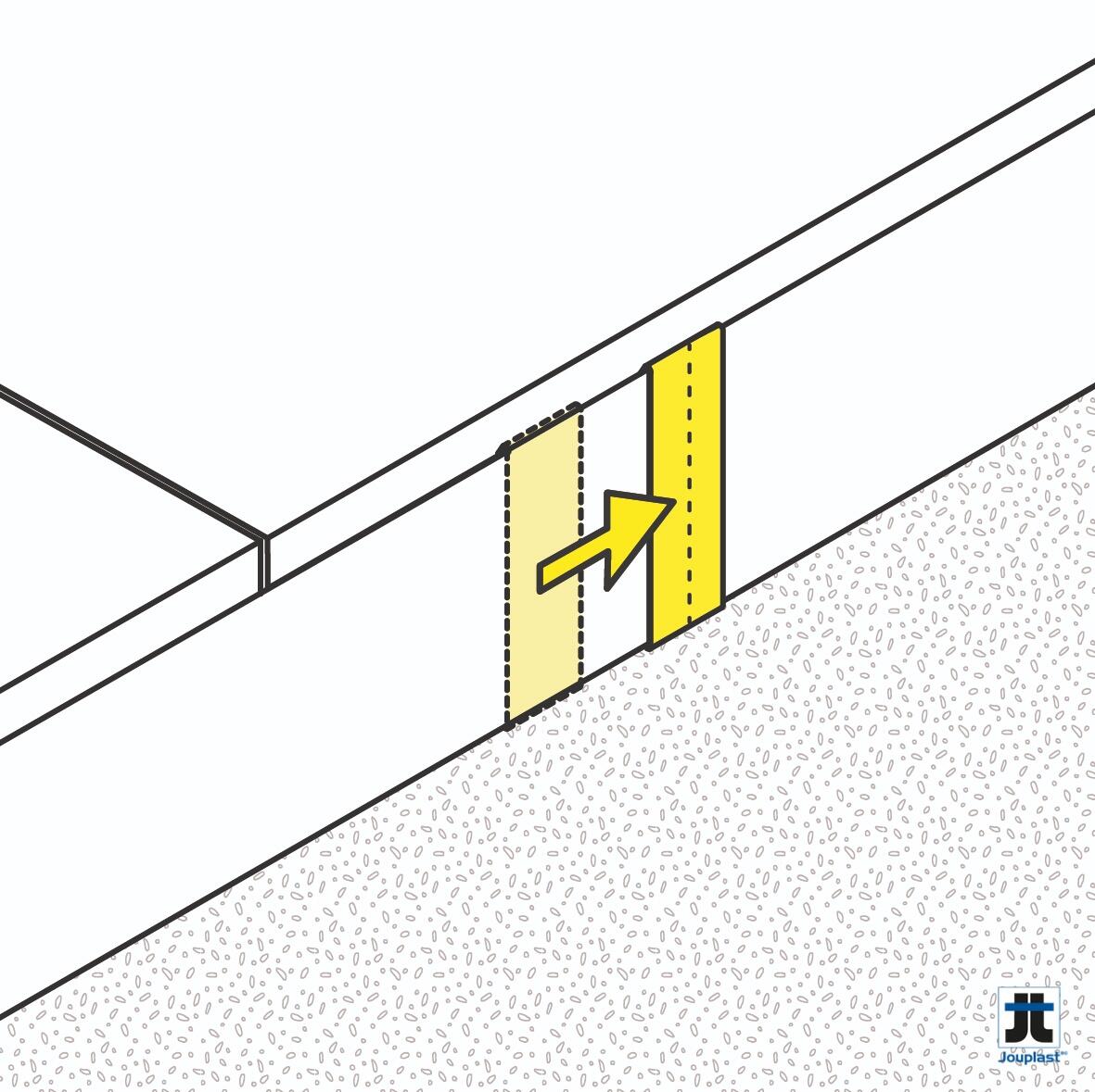 Jonction droite pour profils de finition aluminium, Gris RAL 7016, 70mm - 4