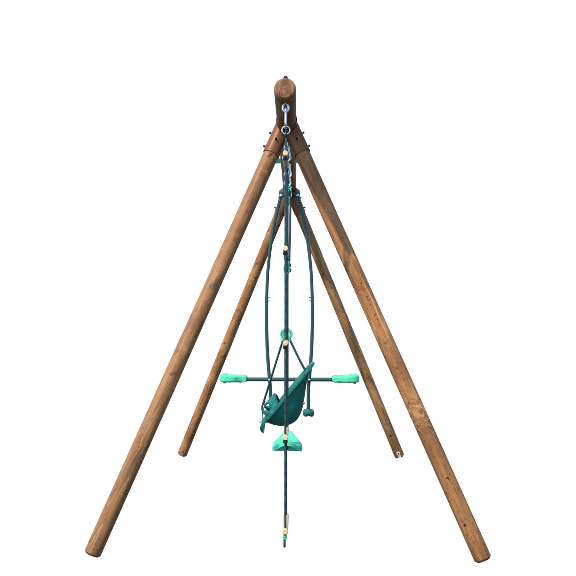 Portique balançoire en bois SUZON, SOULET, H.222 cm - 5