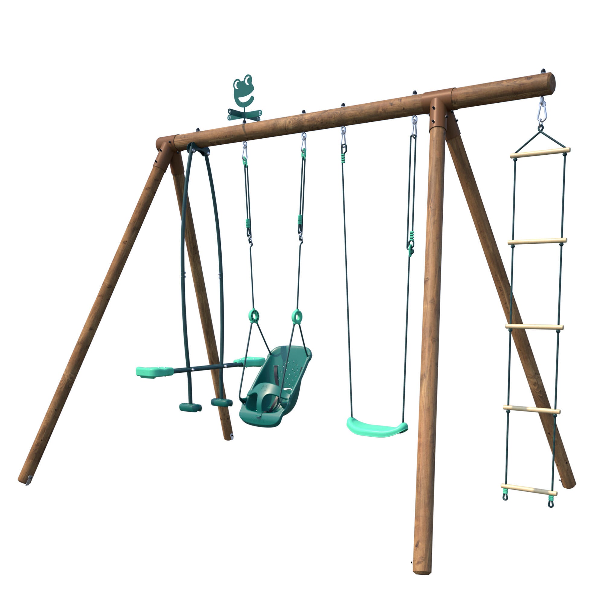 Portique balançoire en bois SUZON, SOULET, H.222 cm - 4
