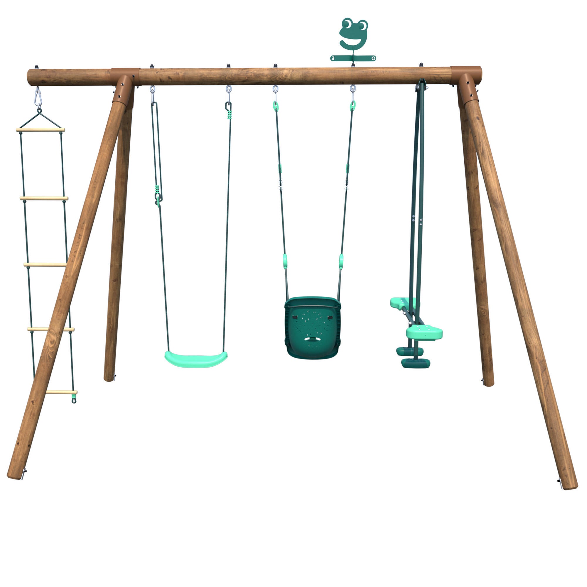Portique balançoire en bois SUZON, SOULET, H.222 cm - 7