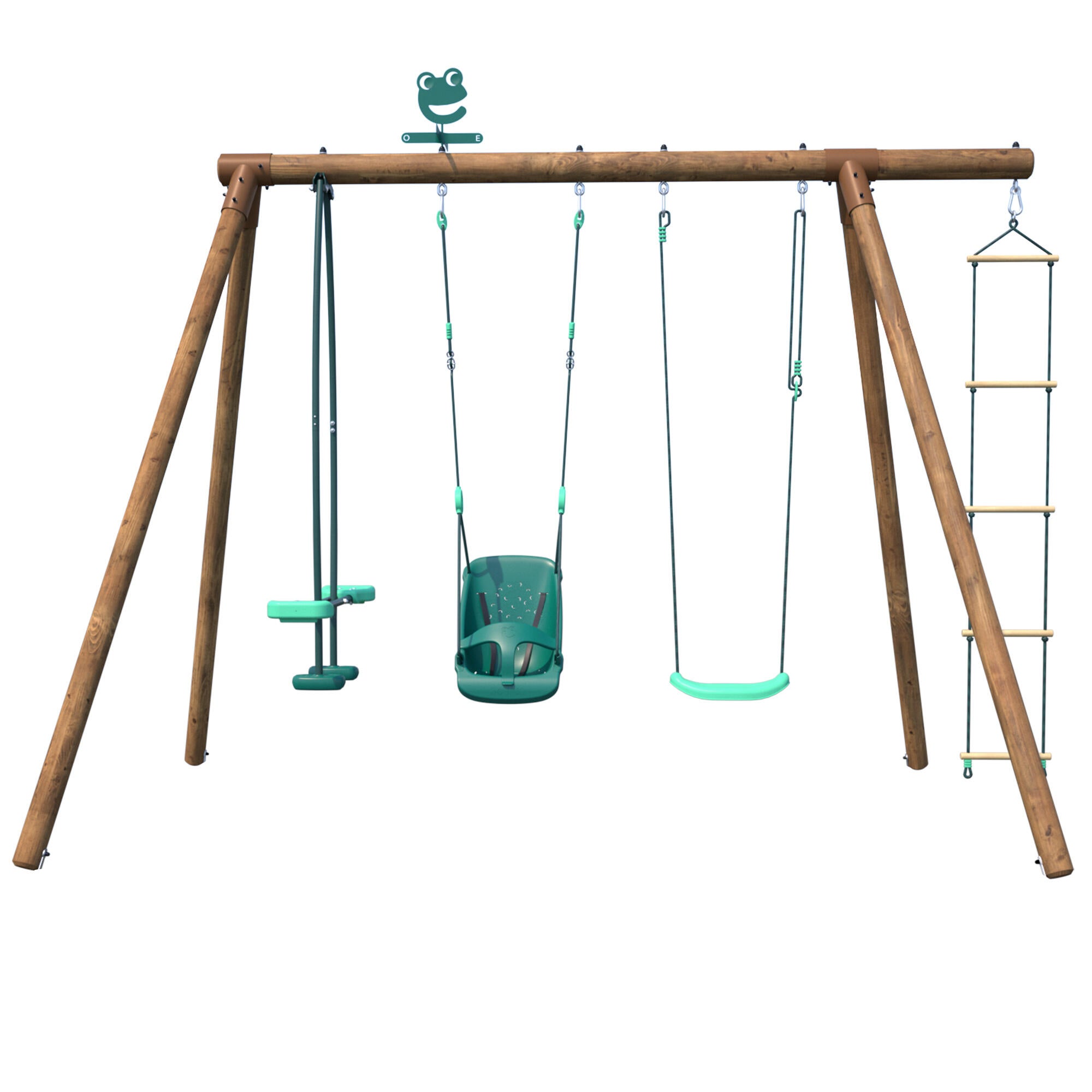 Portique balançoire en bois SUZON, SOULET, H.222 cm - 3