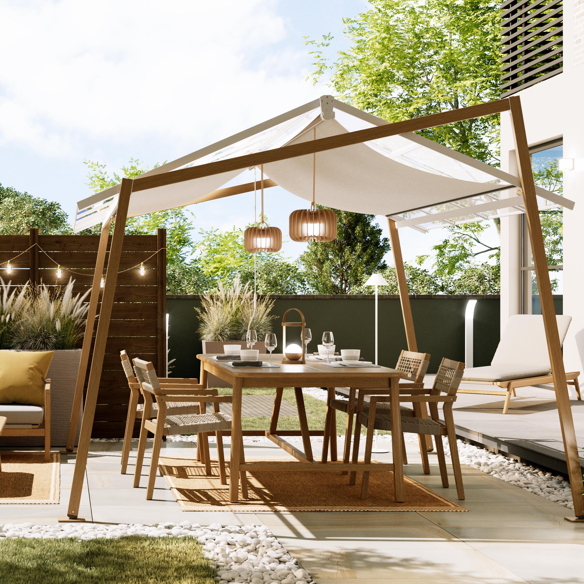 Tapete de exterior INSPIRE EMMA 160X230CM NATURAL - 18