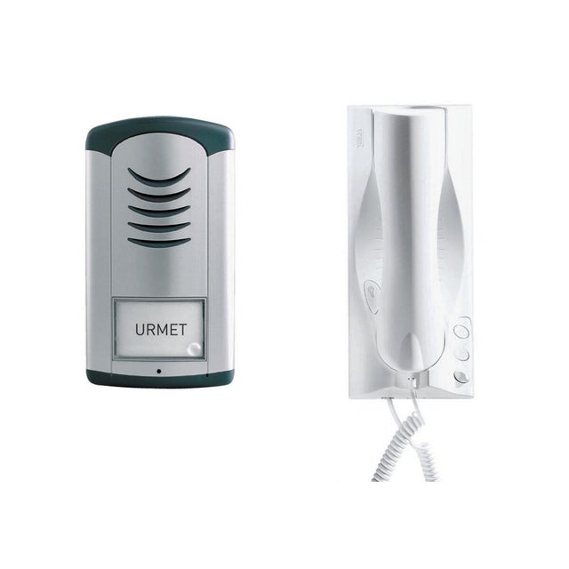 Citofono con filo URMET 1129/311 4 fili 1 pulsante bianco
