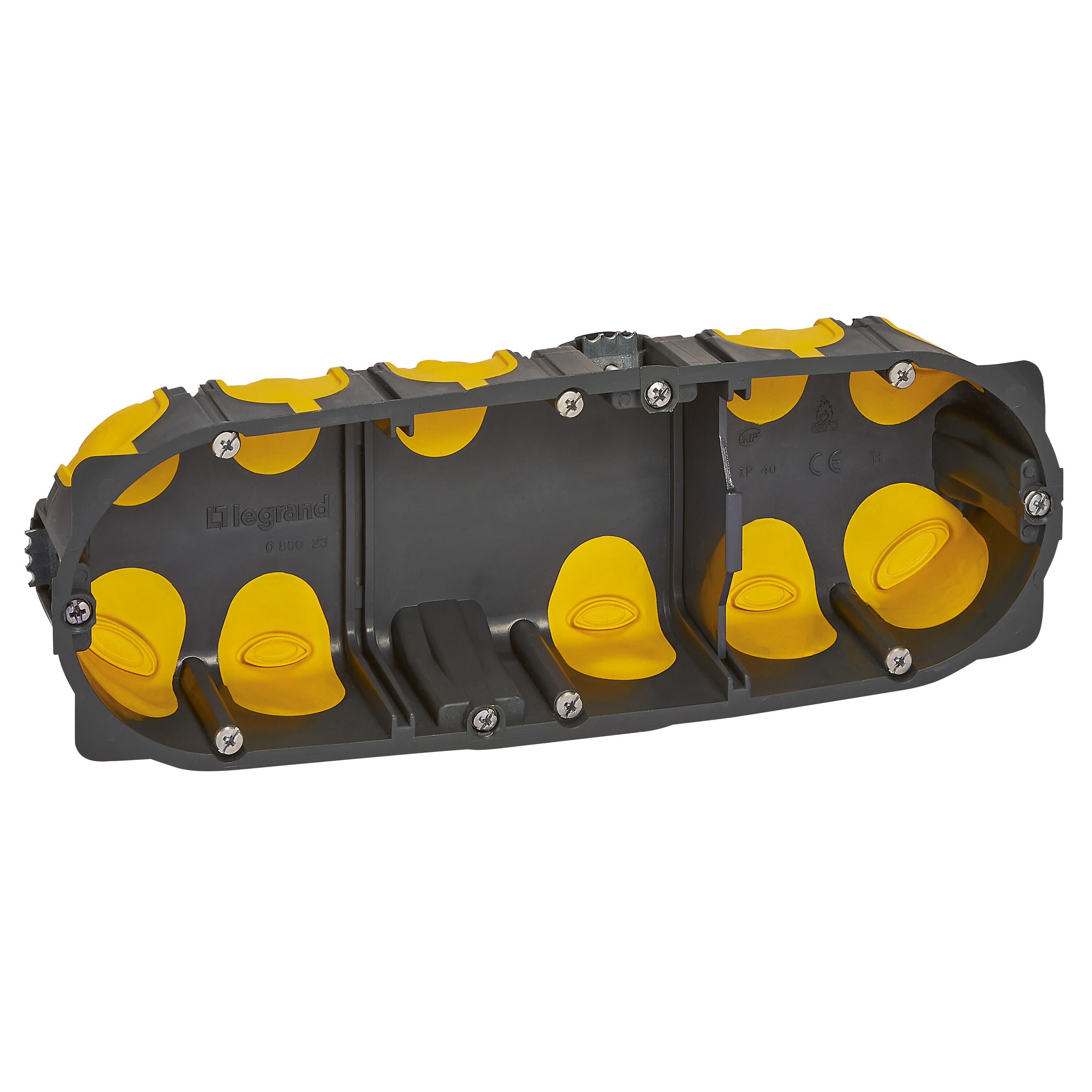 Boîte d'encastrement 3 postes Prof.40 mm - LEGRAND - 3