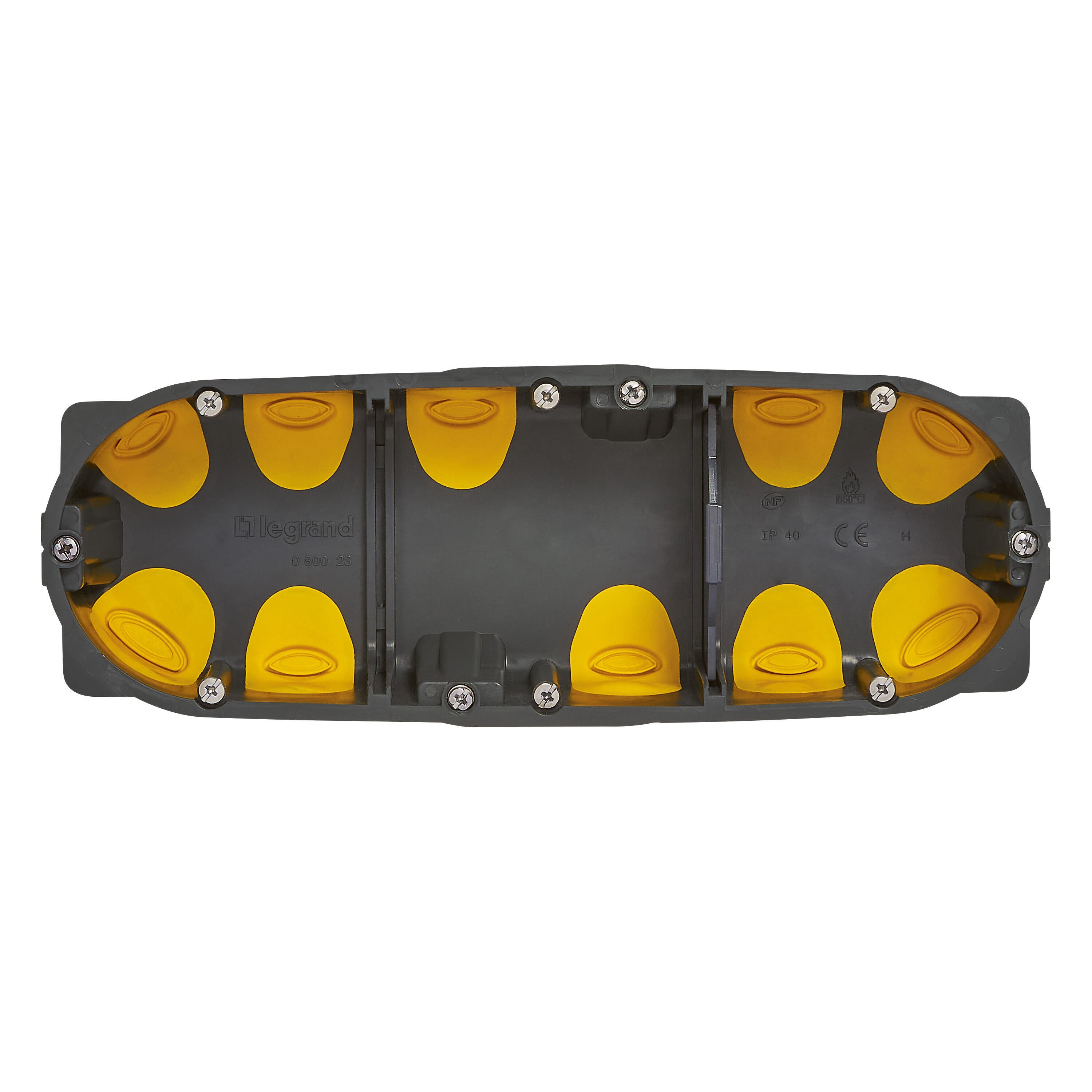 Boîte d'encastrement 3 postes Prof.40 mm - LEGRAND - 2