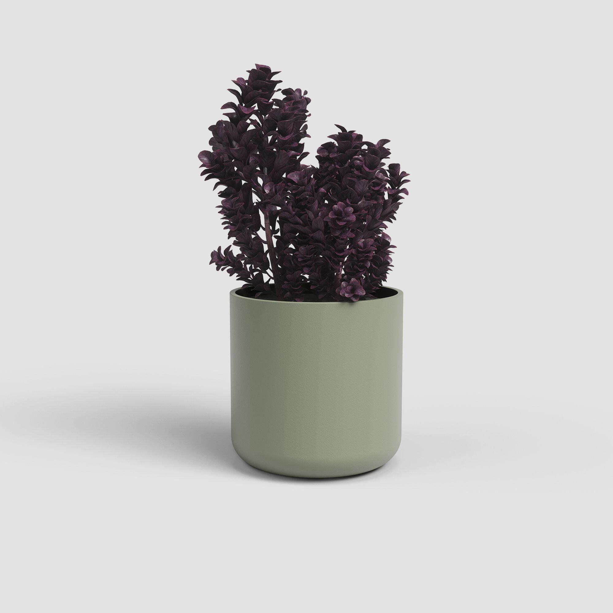 Maceta redonda de cerámica ARTEVASI Juno ø 18.5 cm y 18 cm altura verde - 2