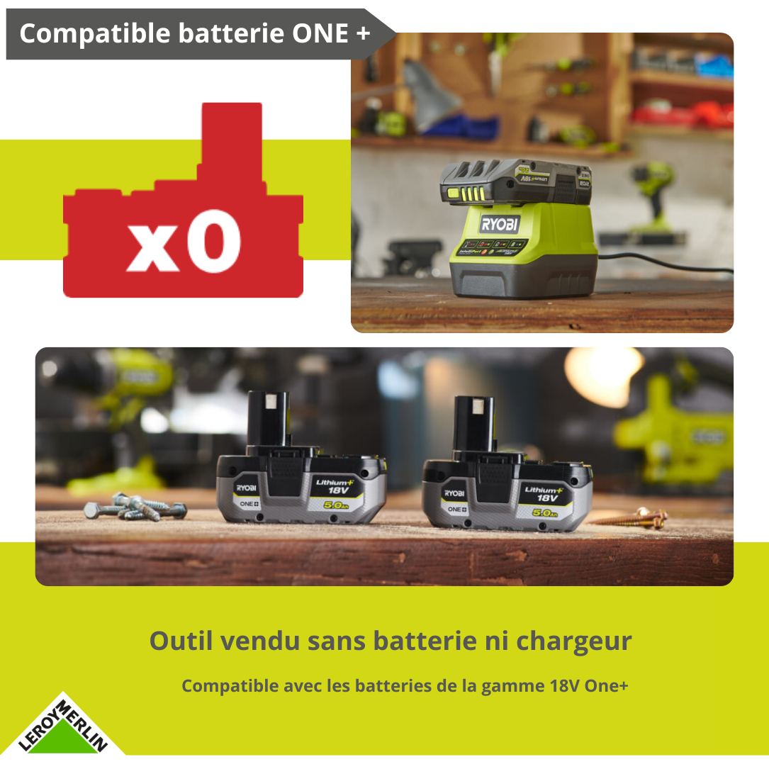 Ponceuse excentrique sans fil RYOBI Rros18-0 18 V 0 Ah - 5